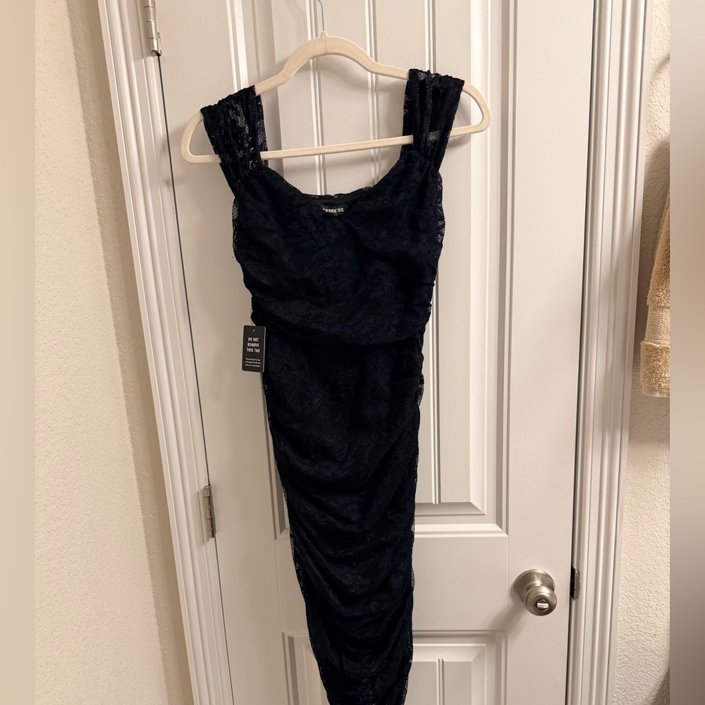 Express Black Lace Dress size Small NWT